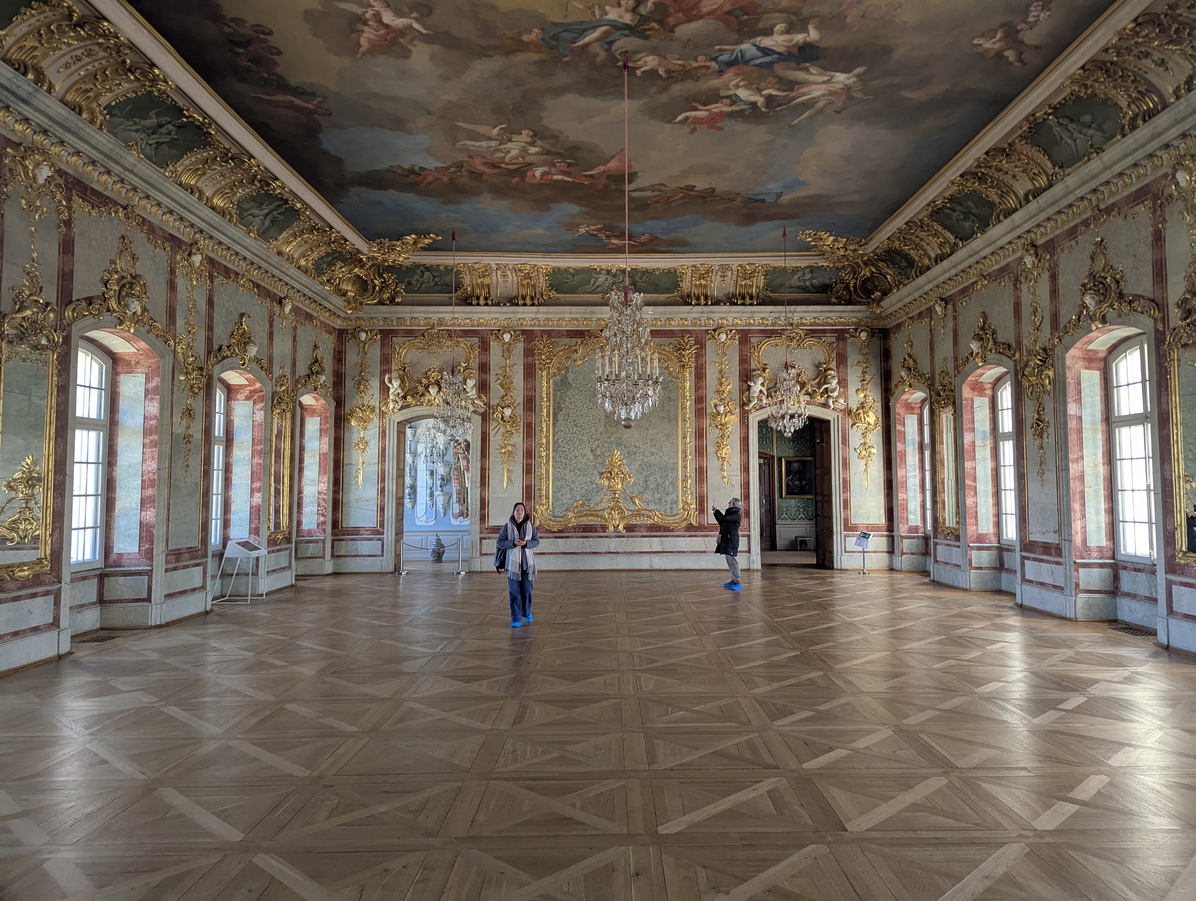 Stucco dorato della Sala d&rsquo;Oro nel Palazzo di Rundāle