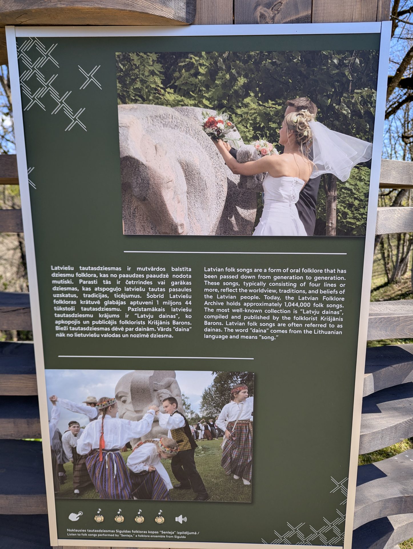 La zona della tenuta di Krimulda in primavera
