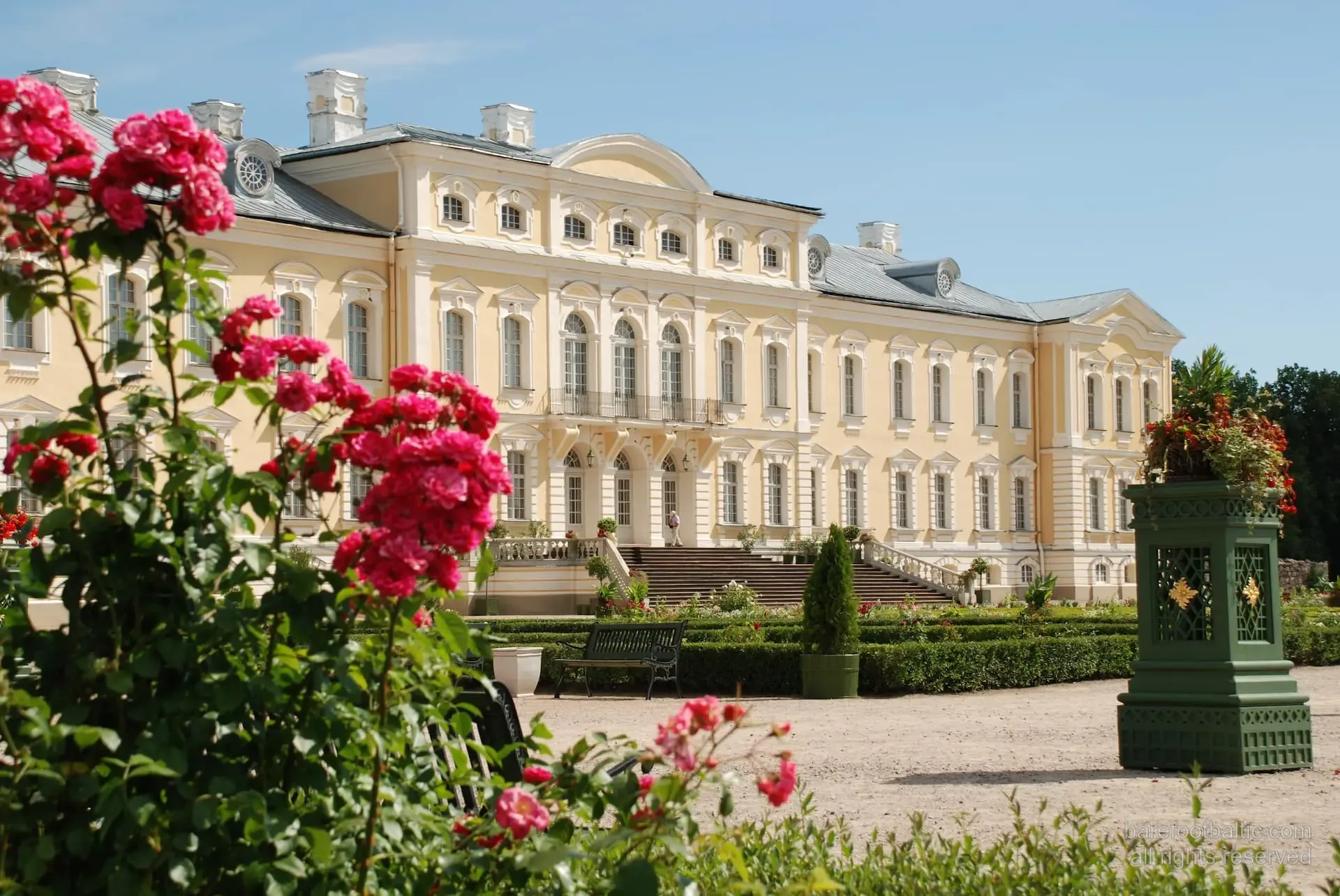 I giardini di rose barocchi del Palazzo di Rundāle, Lettonia